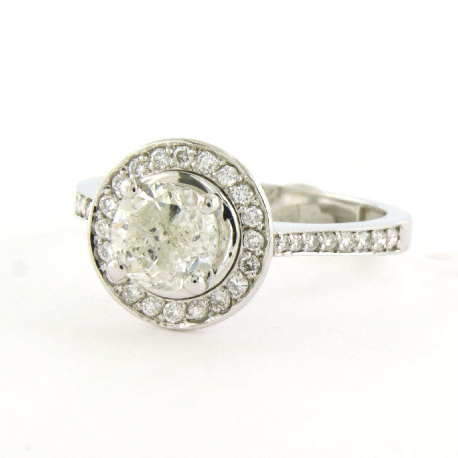 IGI JEWEL Bericht Ring mit Diamanten im Brillantschliff bis zu 1,50ct 3,5 Gramm 14k Gold im Angebot 3