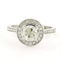 IGI jewel report Ring wth brilliant cut diamond sup to 1.50ct 14k gold