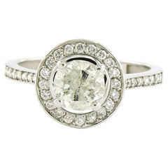 IGI jewel report Ring wth brilliant cut diamond sup to 1.50ct 14k gold