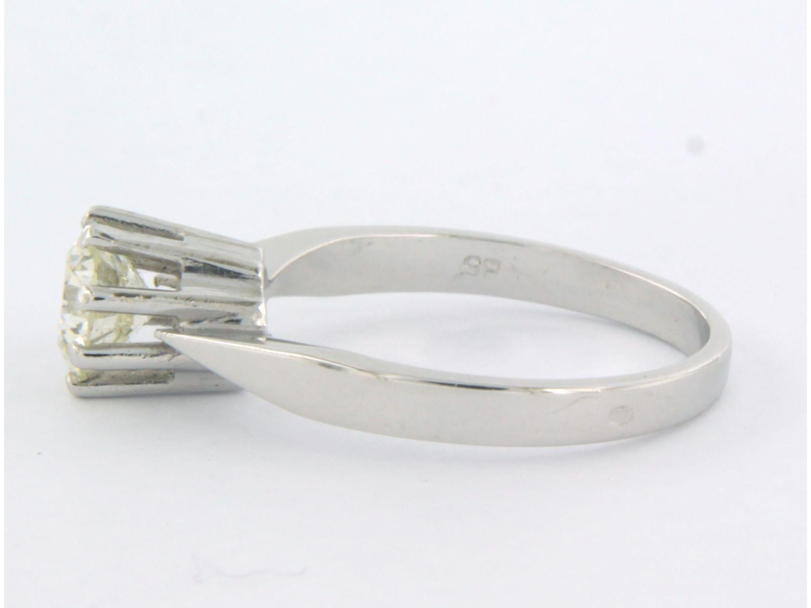 IGI JEWEL REPORT solitaire ring with brillint cut diamonds up to 1.00ct 14k gold For Sale 1
