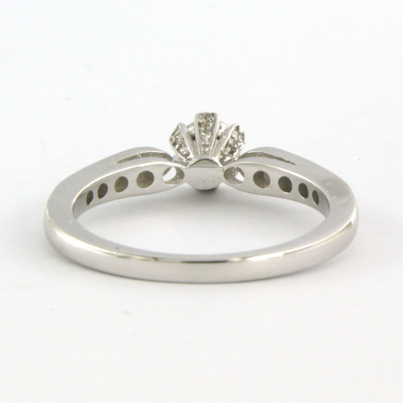IGI JEWELREPORT 14k gold ring with brilliant and single cut diamond up to 0.70ct For Sale 2