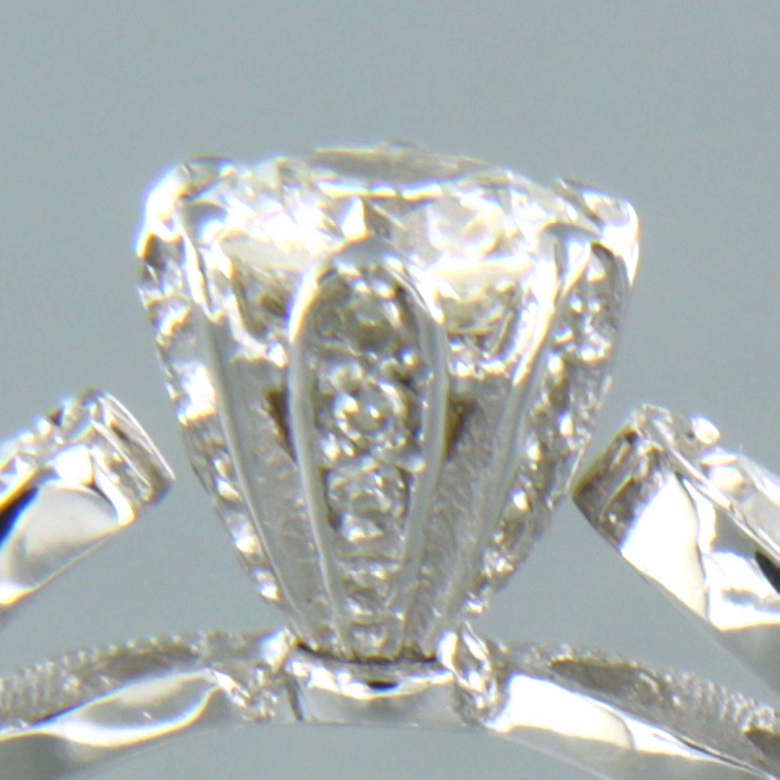 IGI JEWELREPORT 14k gold ring with brilliant and single cut diamond up to 0.70ct For Sale 3