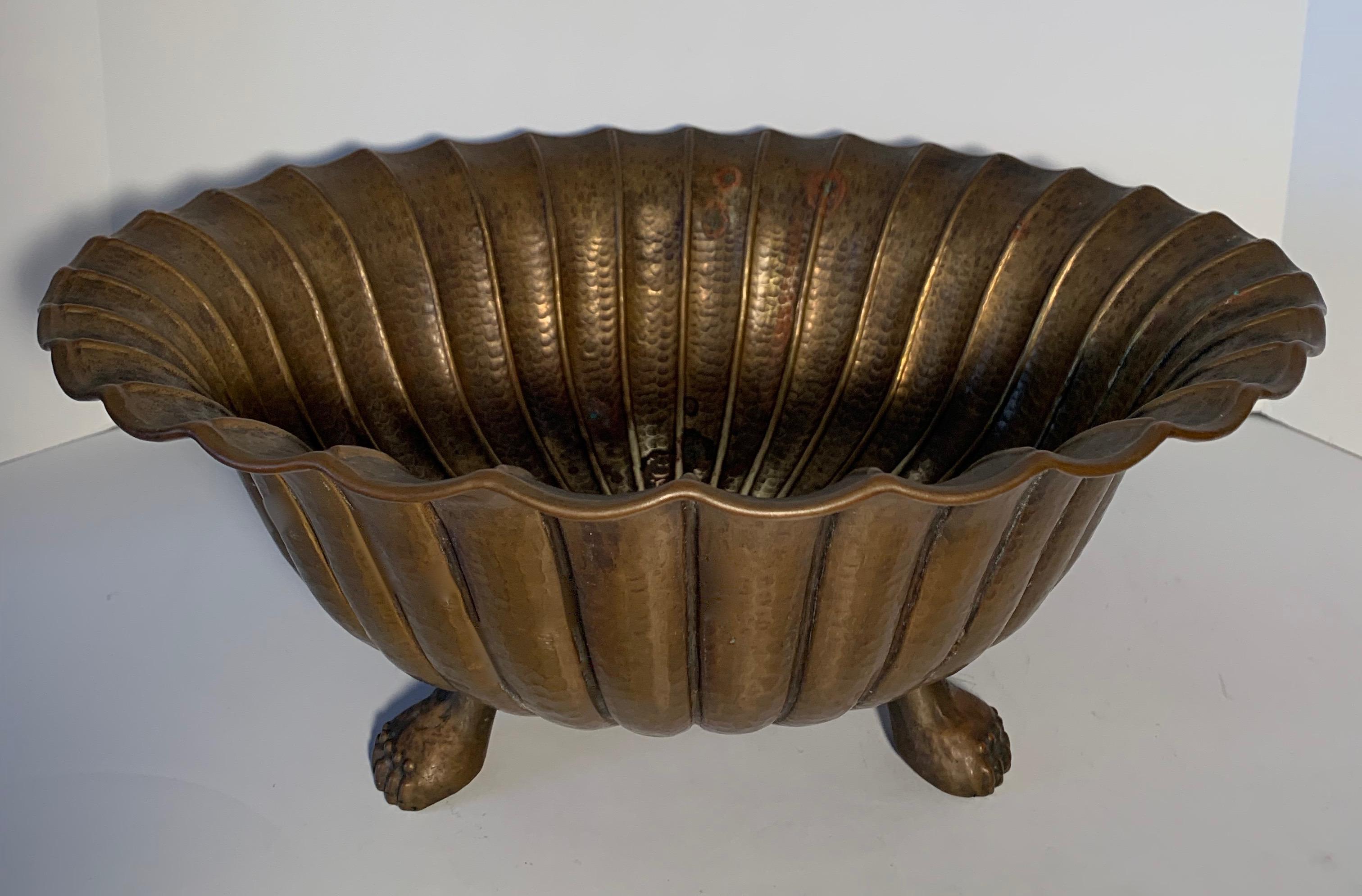 brass footed bowl