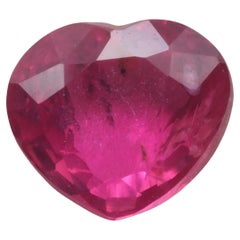 Aucune réserve, certifiée IGL, rubis thaïlandais taille cœur de 1,00 carat, 6,00 x 5,37 x 3,22 mm