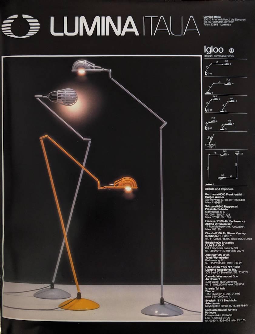 Igloo Black Metal Table Lamp by Tommaso Cimini for Lumina, 1980s 5