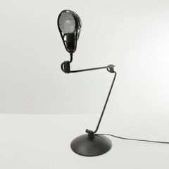 Igloo Black Metal Table Lamp by Tommaso Cimini for Lumina, 1980s