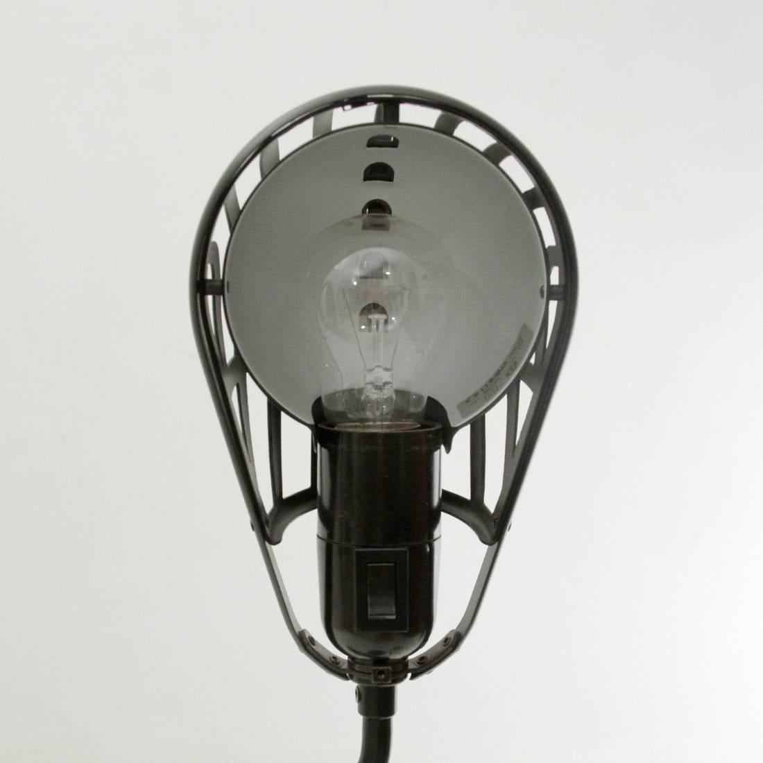 Igloo Black Metal Table Lamp by Tommaso Cimini for Lumina, 1980s 2