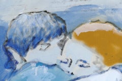 Ignacio Burgos "El Abrazo (L'abbraccio)" Pittura a tecnica mista, Spagna