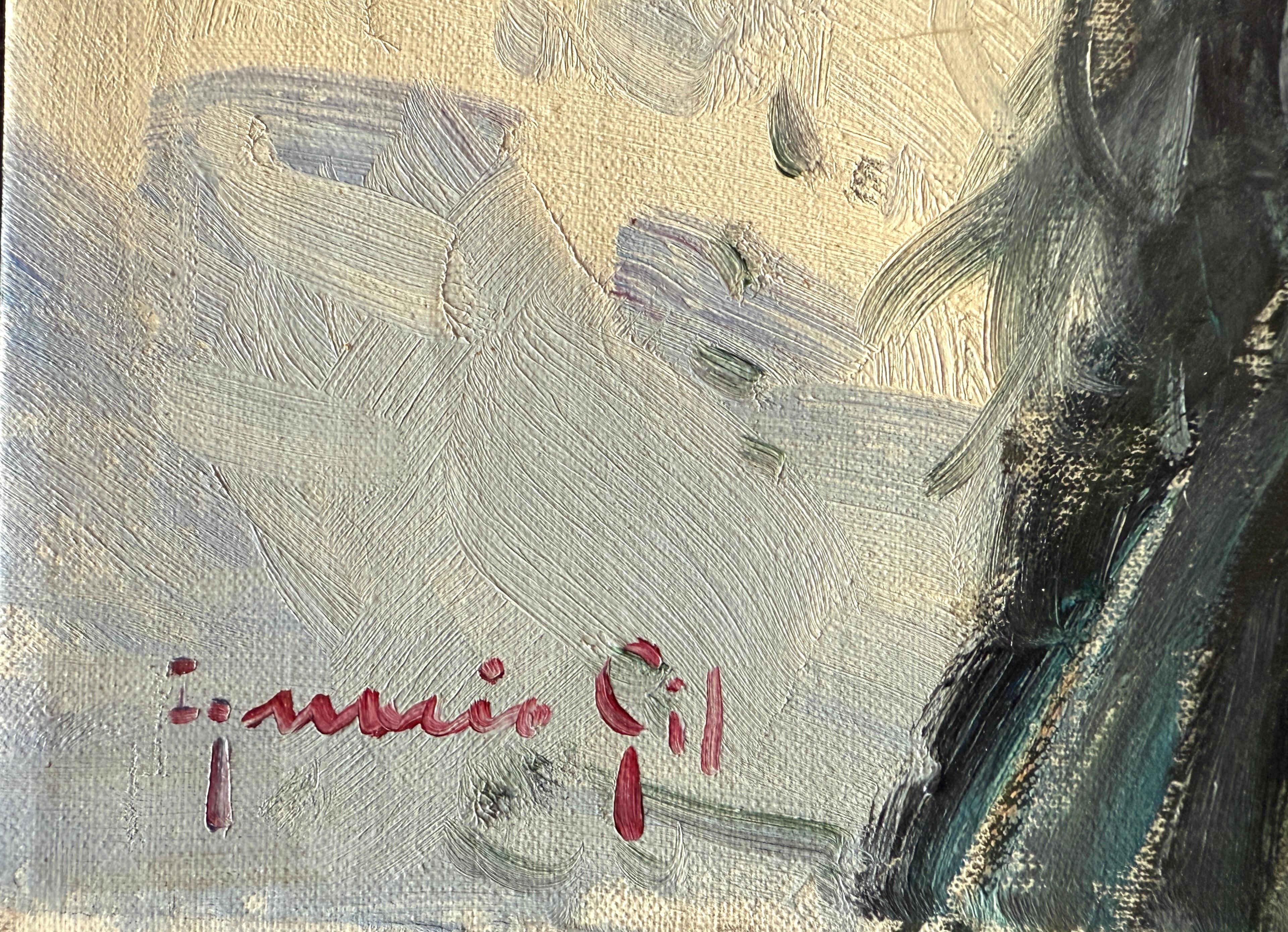 Zigeunerinnen in Ibiza Spanien Öl auf Leinwand Gemälde mediterrane Kunst – Painting von Ignacio Gil Sala