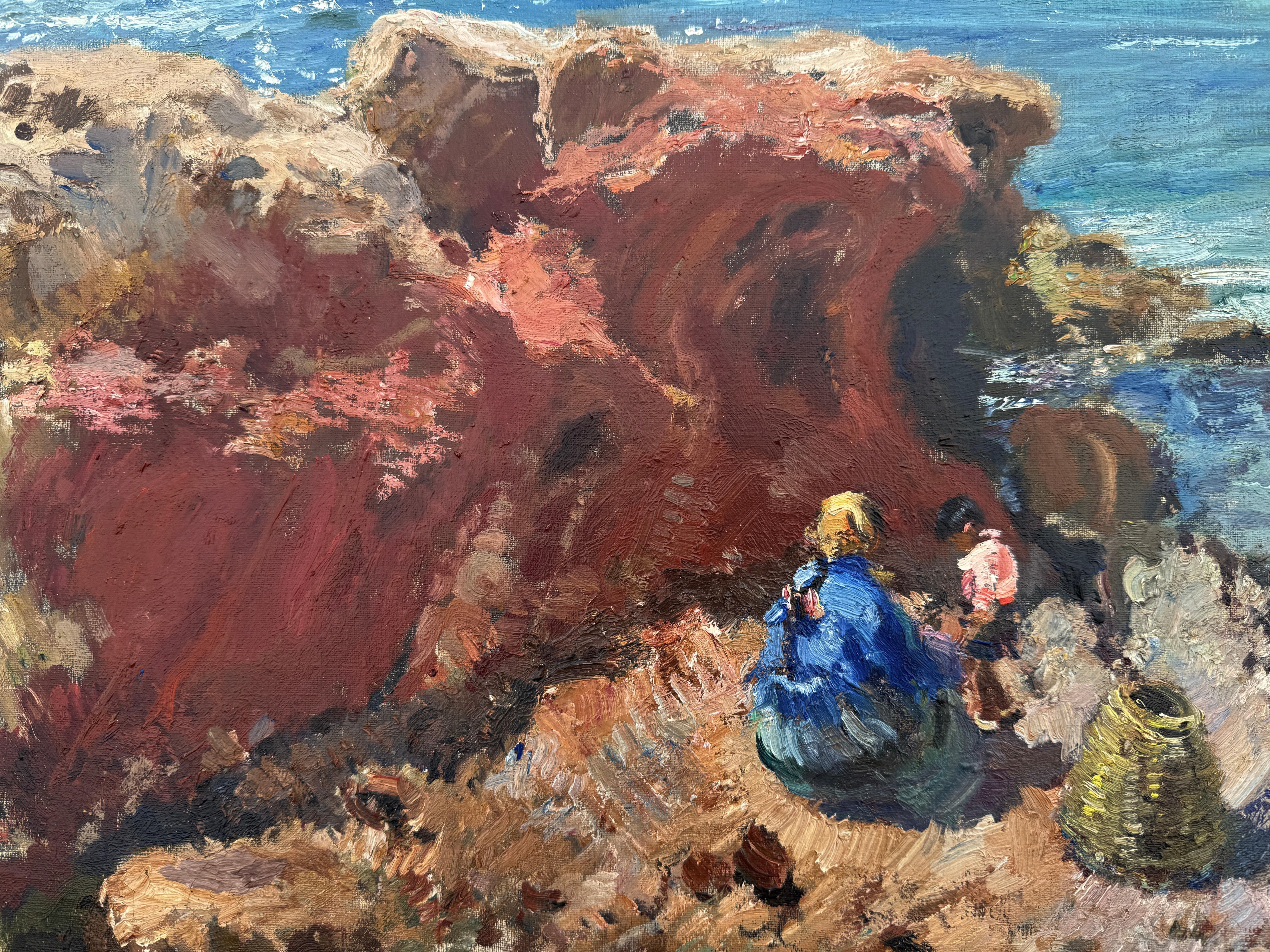 Ibiza Spagna olio su tela pittura mediterranea arte europea in vendita 2