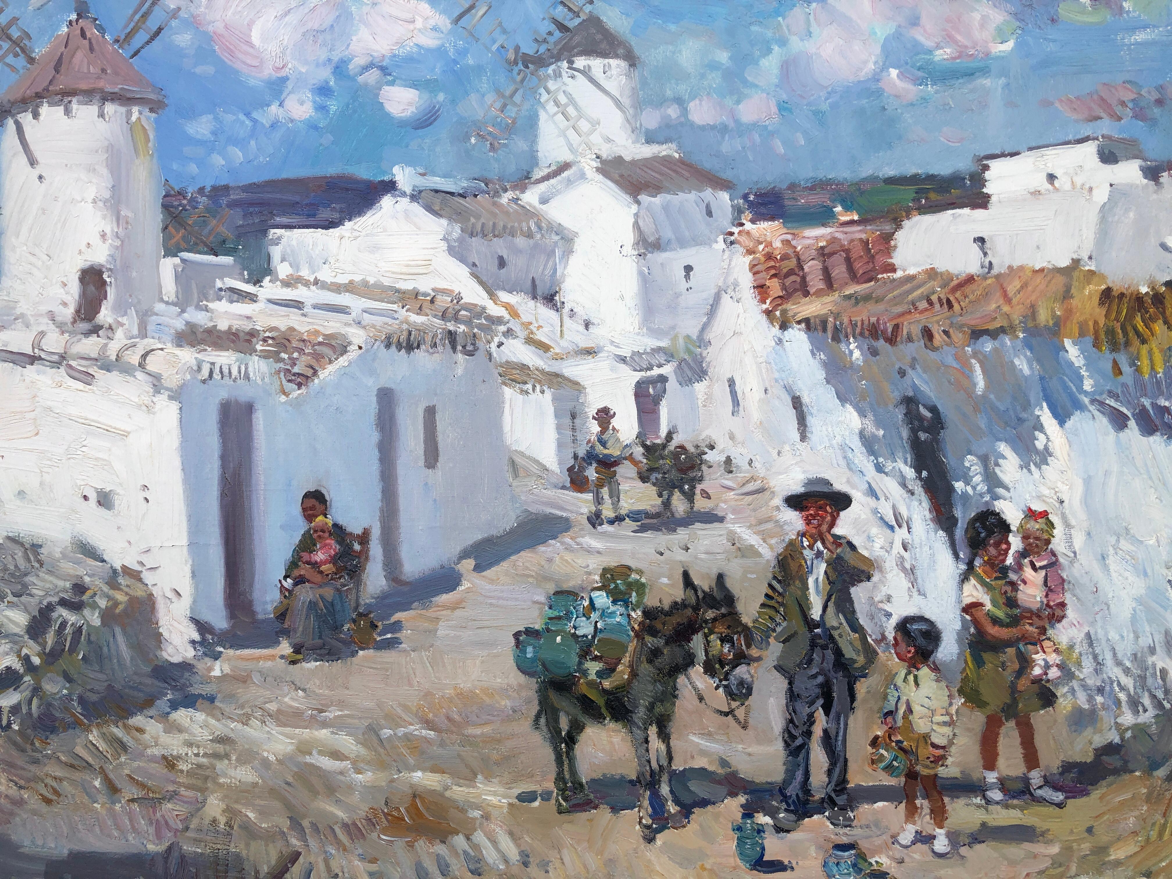 Tierra de Don Quijote España óleo sobre lienzo en venta 2