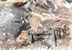 people of ibiza Spain oil on canvas painting