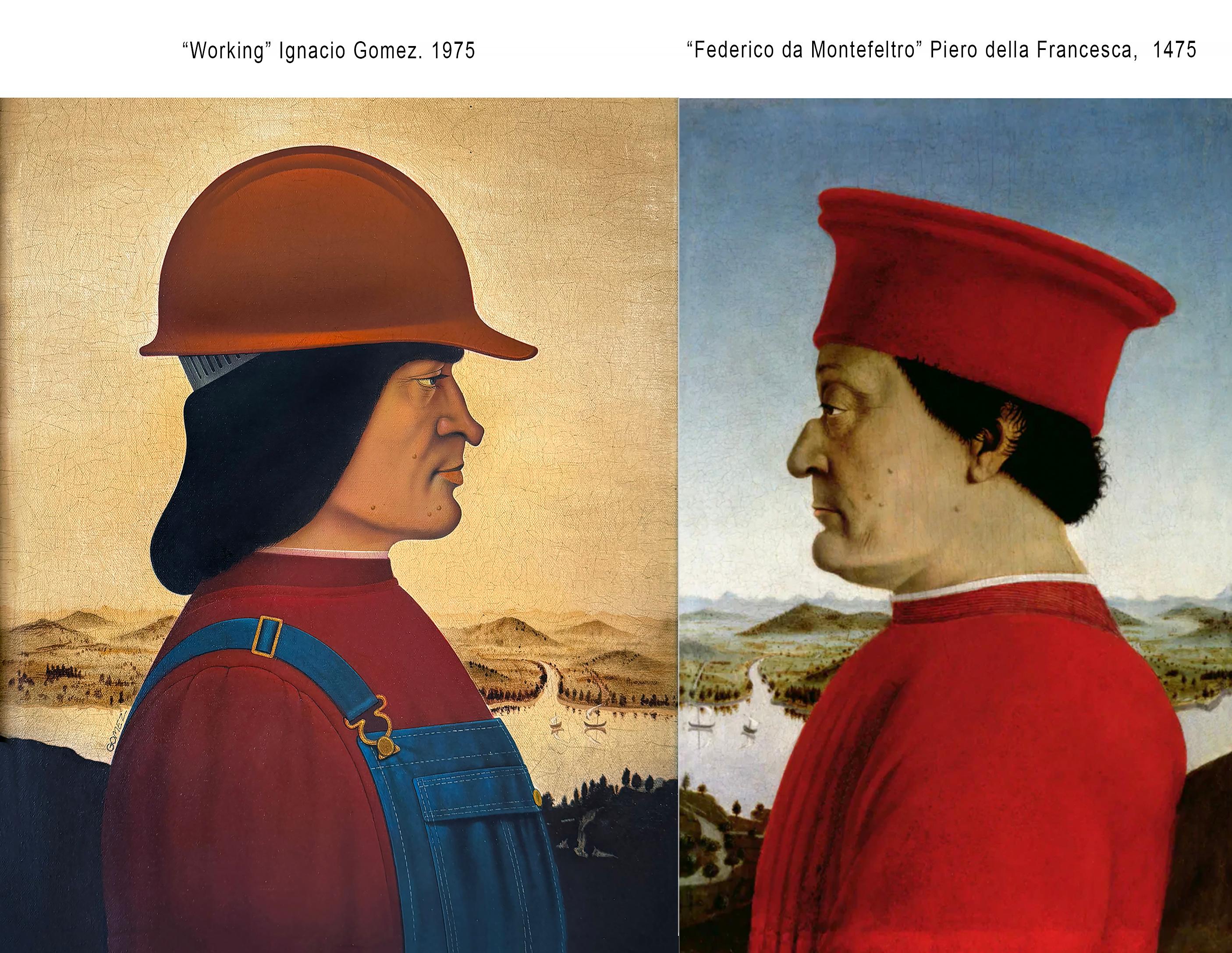 Parody Portrait:  Piero della Francesca Italian Renaissance Hispanic Illustrator For Sale 6