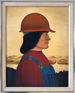 Parody Portrait:  Piero della Francesca Italian Renaissance Hispanic Illustrator