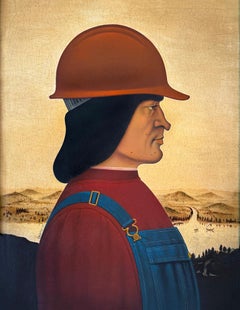 Parody Portrait:  Piero della Francesca Italian Renaissance Hispanic Illustrator