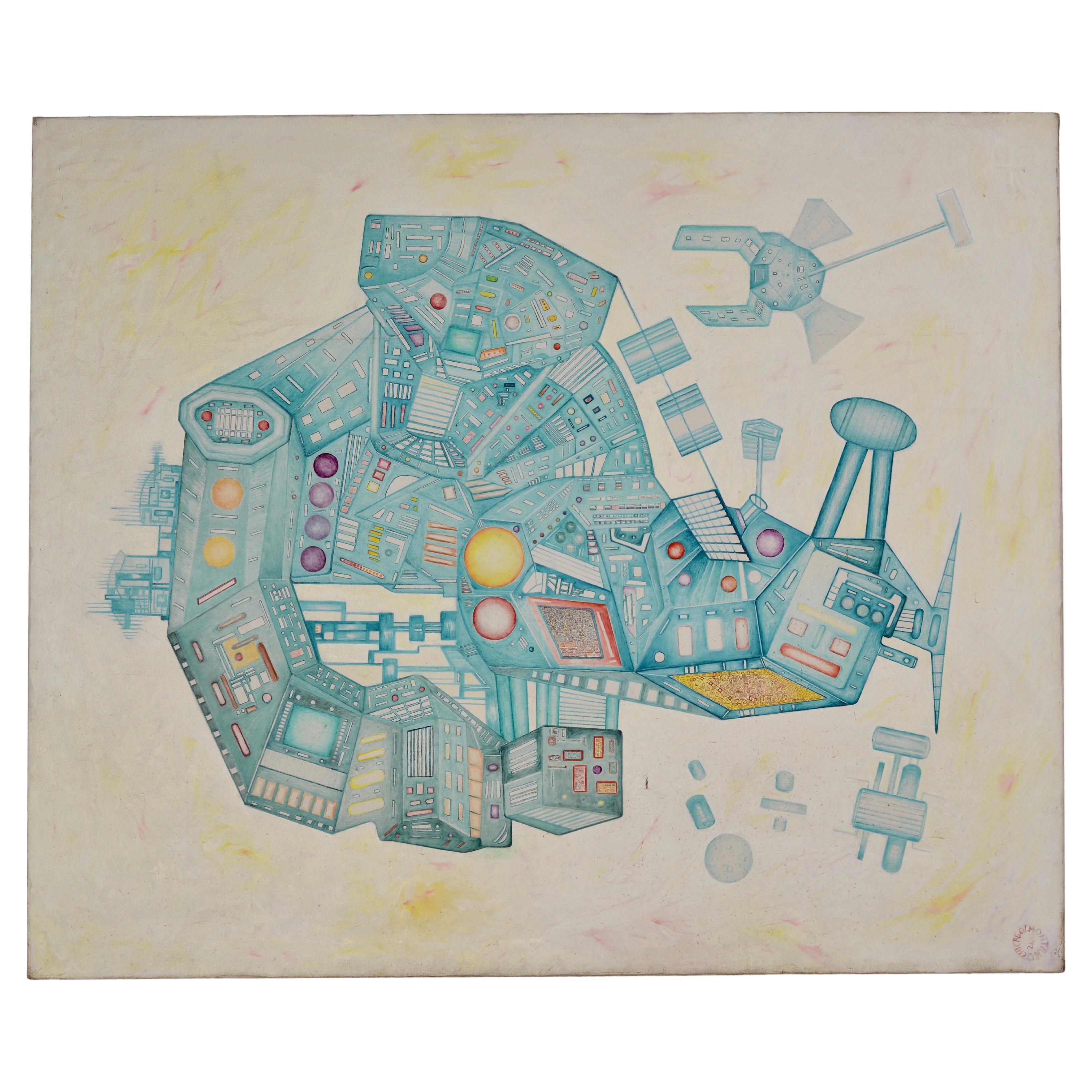 Ignacio Montano - IntutionRealFuturism - gemischte Medien Originalkunst