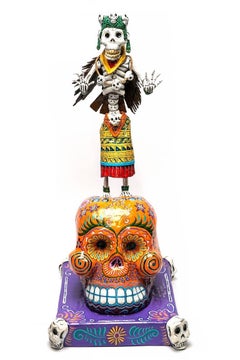 12" Representacion de Mictlantezihuatl / Mexican Folk Art Sculpture Alebrije