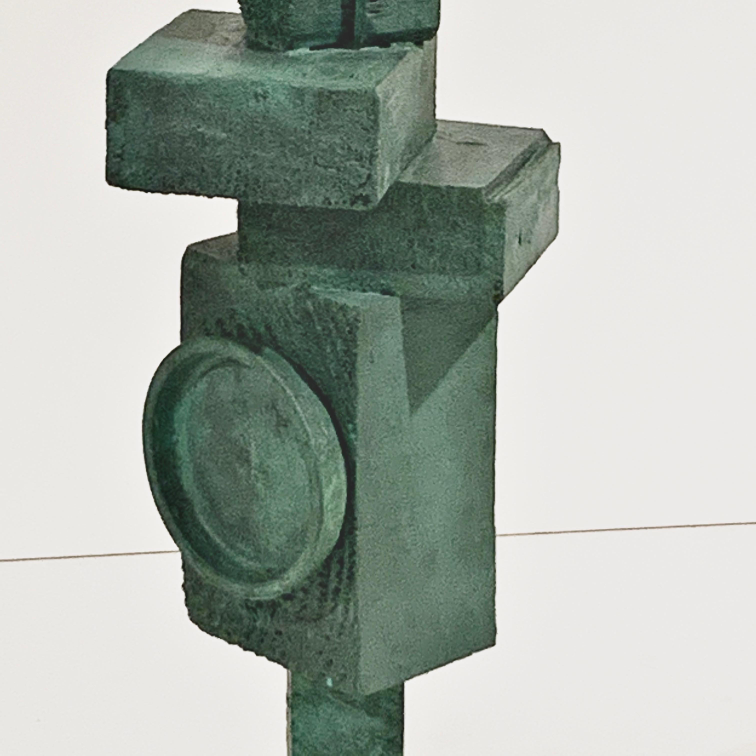 'Ignacio' Tall TOTEM Sculpture with Weathered Bronze Finish by Judy Engel 4