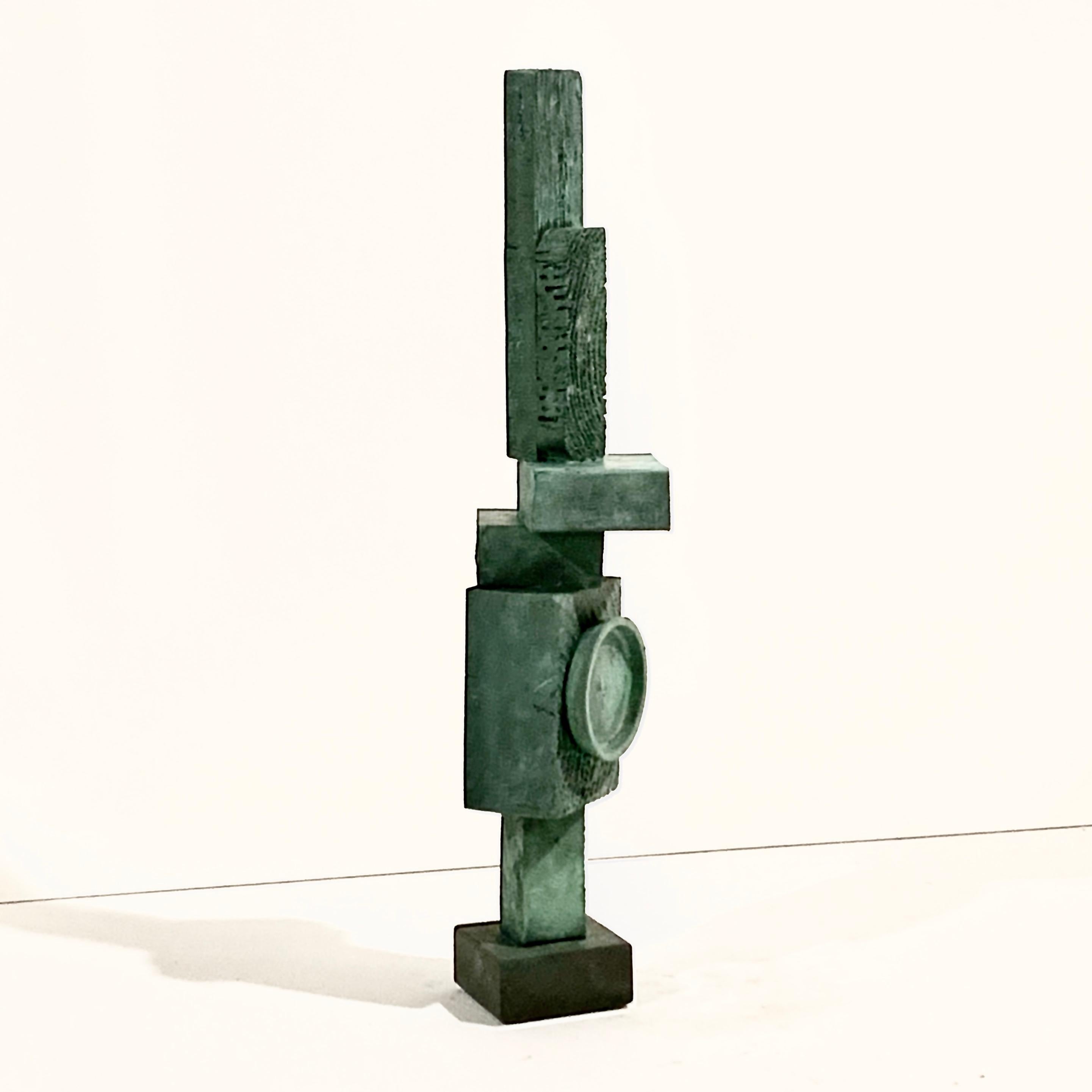 'Ignacio' Tall TOTEM Sculpture with Weathered Bronze Finish by Judy Engel 8