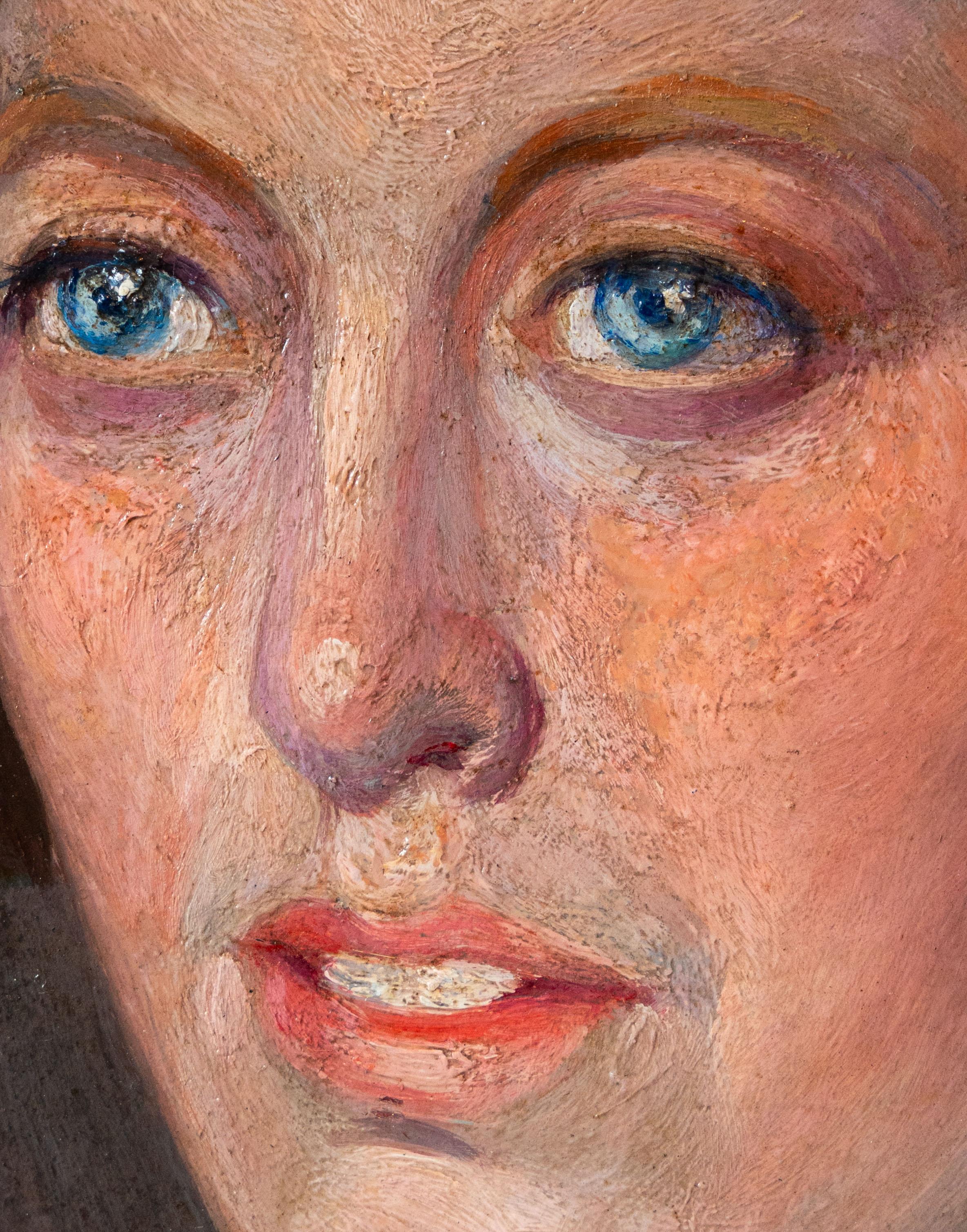 Porträt einer Dame – Painting von Ignacio Zuloaga