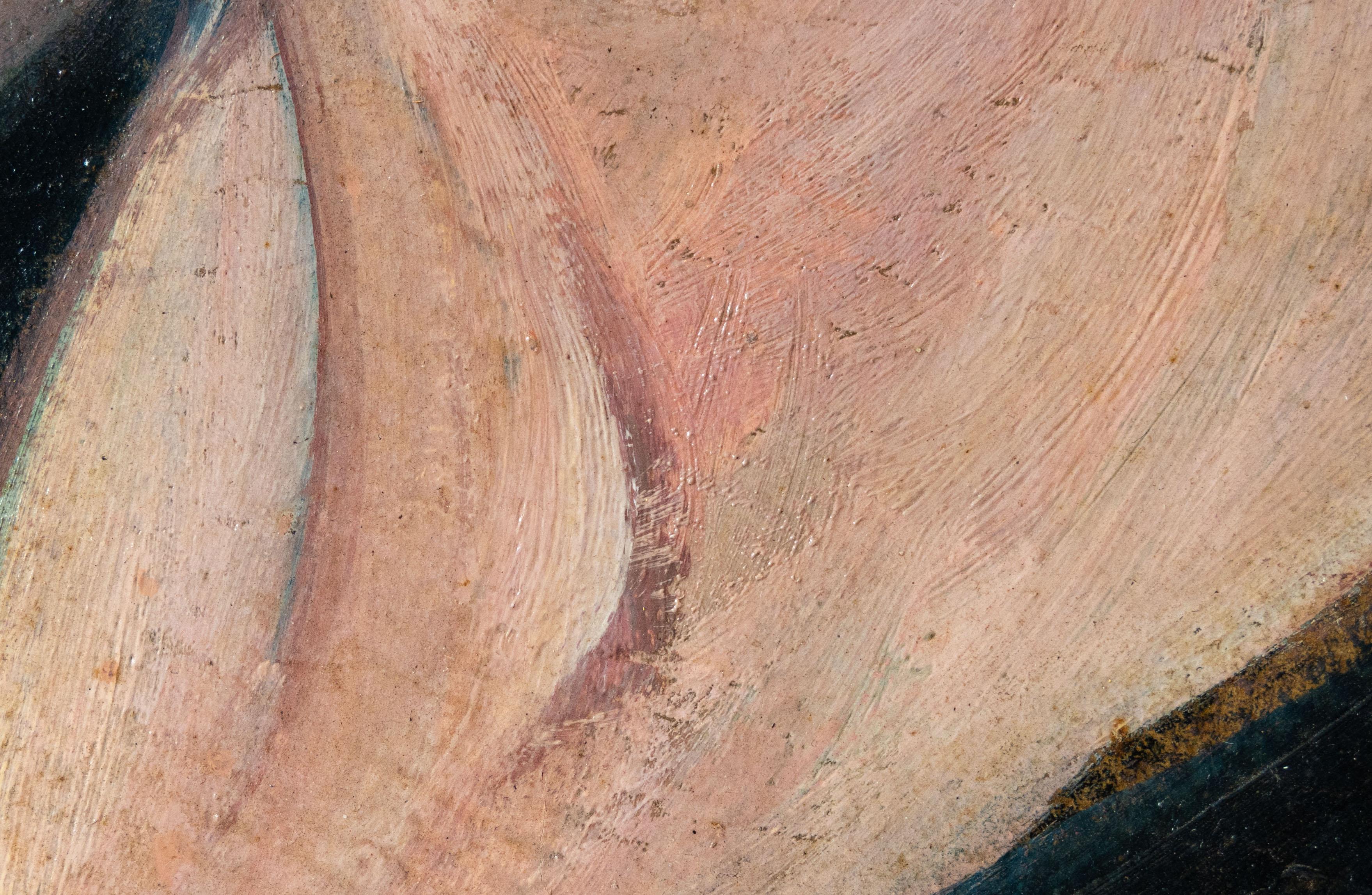 Porträt einer Dame (Schwarz), Portrait Painting, von Ignacio Zuloaga