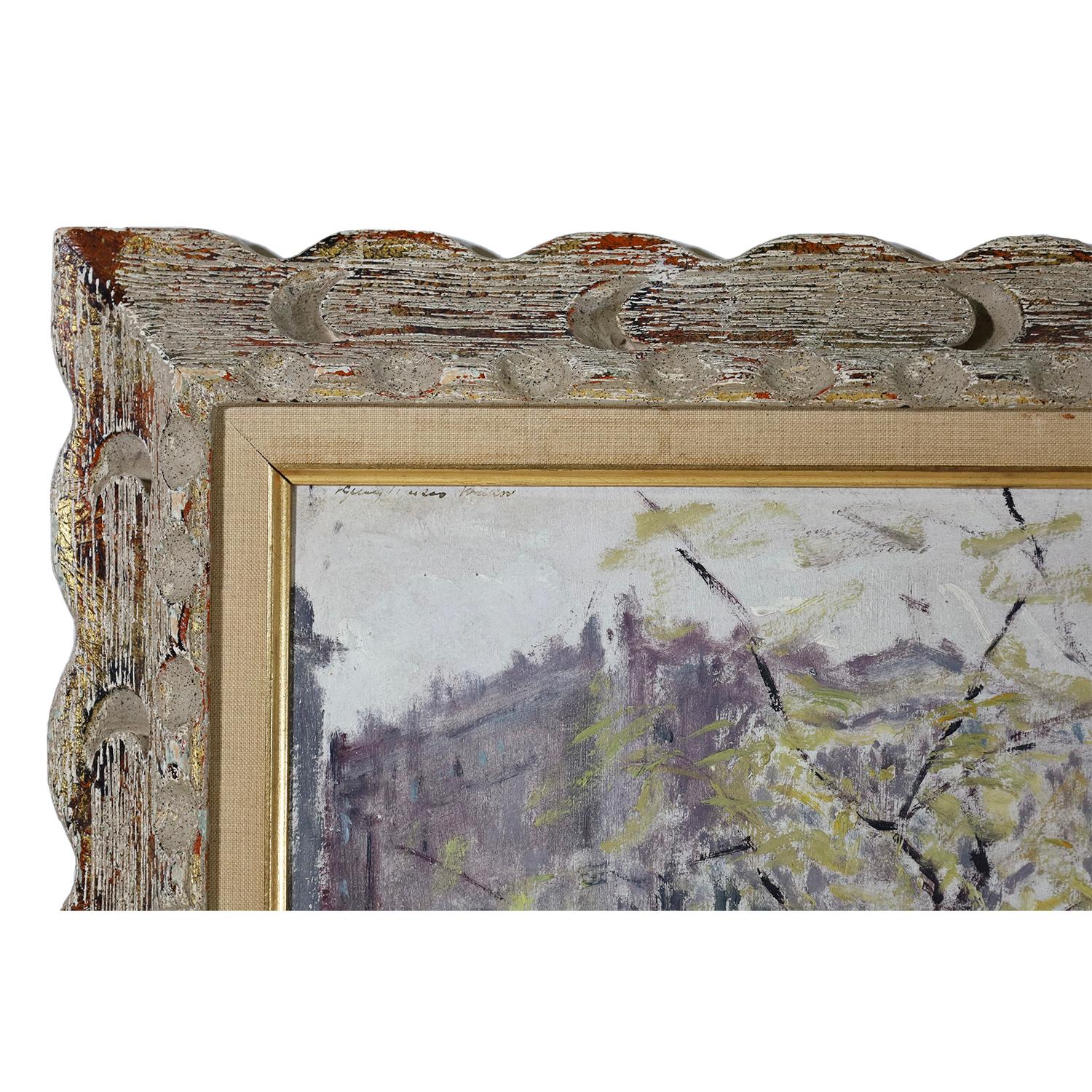 Rynek (Cracovie) - (Marché - Cracovie, Pologne) - Impressionnisme Painting par Ignacy Pinkas