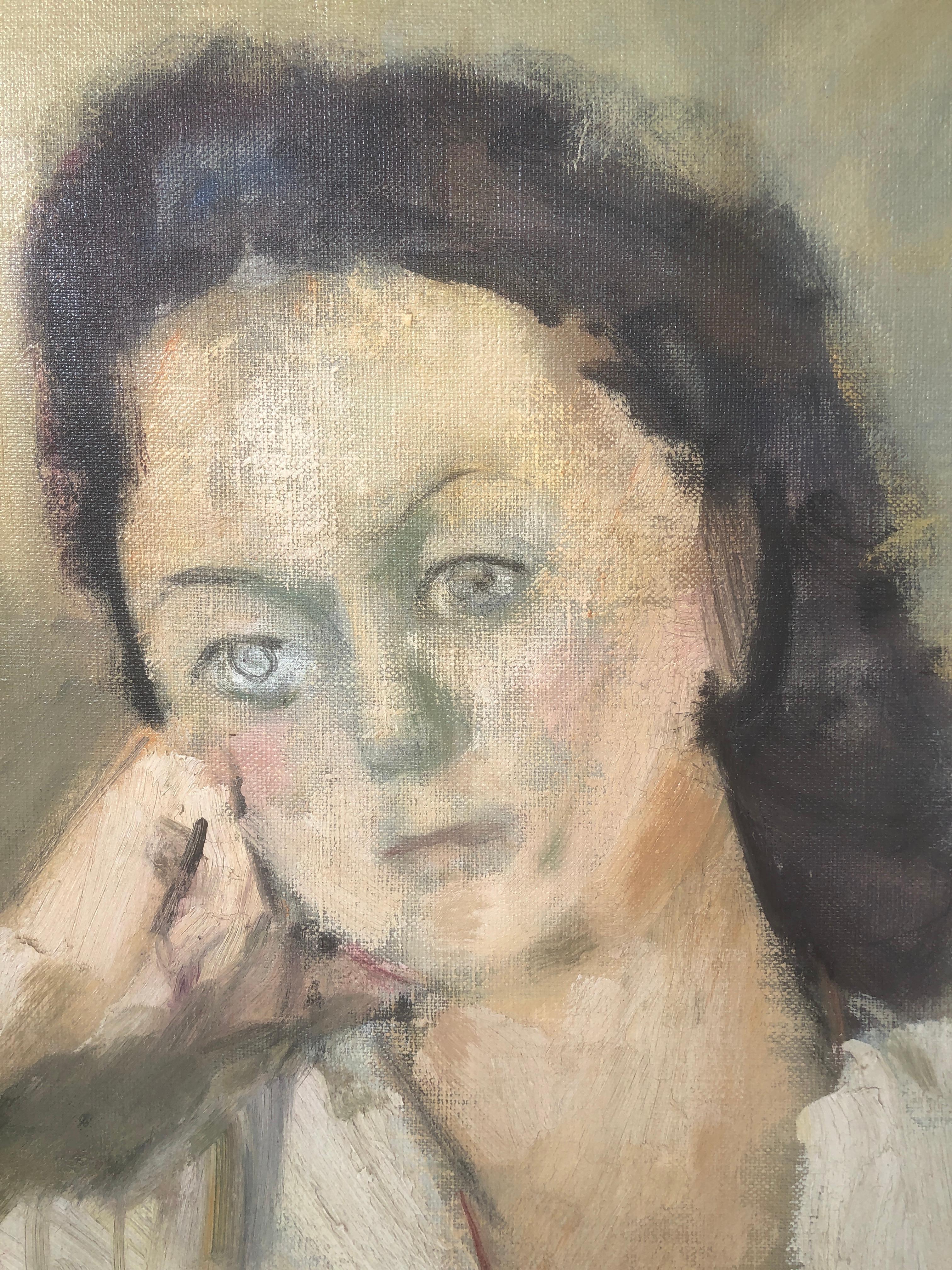 Ignasi Mundó Marcet (1918-2012) - woman in white - Oil on canvas
Canvas measures 73x60 cm.
Frame size 76x63 cm.

MUNDO Ignasi
Ignasi Mundó trained at the School of La Lonja, with Joaquín Mir, Mariano Pidelaserra and Manolo Hugué. In 1945 he received