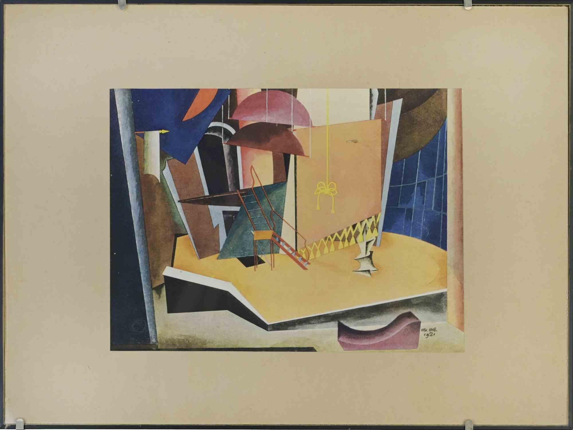 Ignatius Ignatievich Nivinsky Figurative Print - Princess Turandot - Phototype after Ignatius I. Nivinsky - 1922