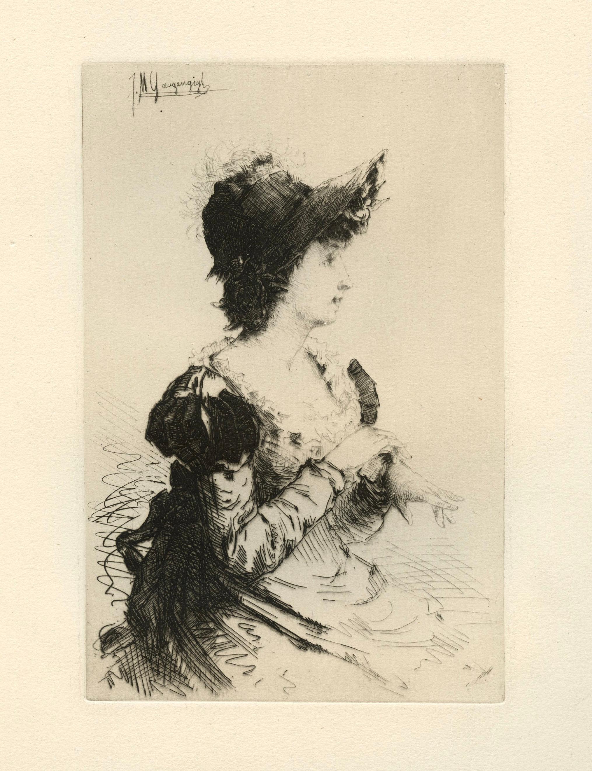 "Estate" - incisione originale - Print di Ignaz Marcel Gaugengigl