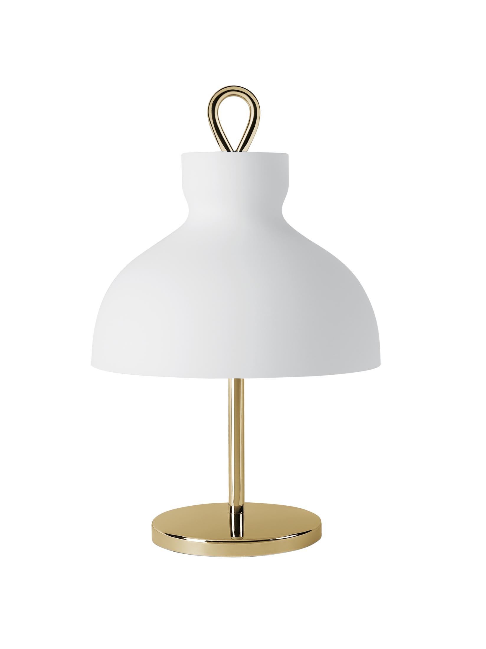 Ignazio Gardella 'Arenzano Bassa' Table Lamp in Glass and Satin Bronze For Sale 2