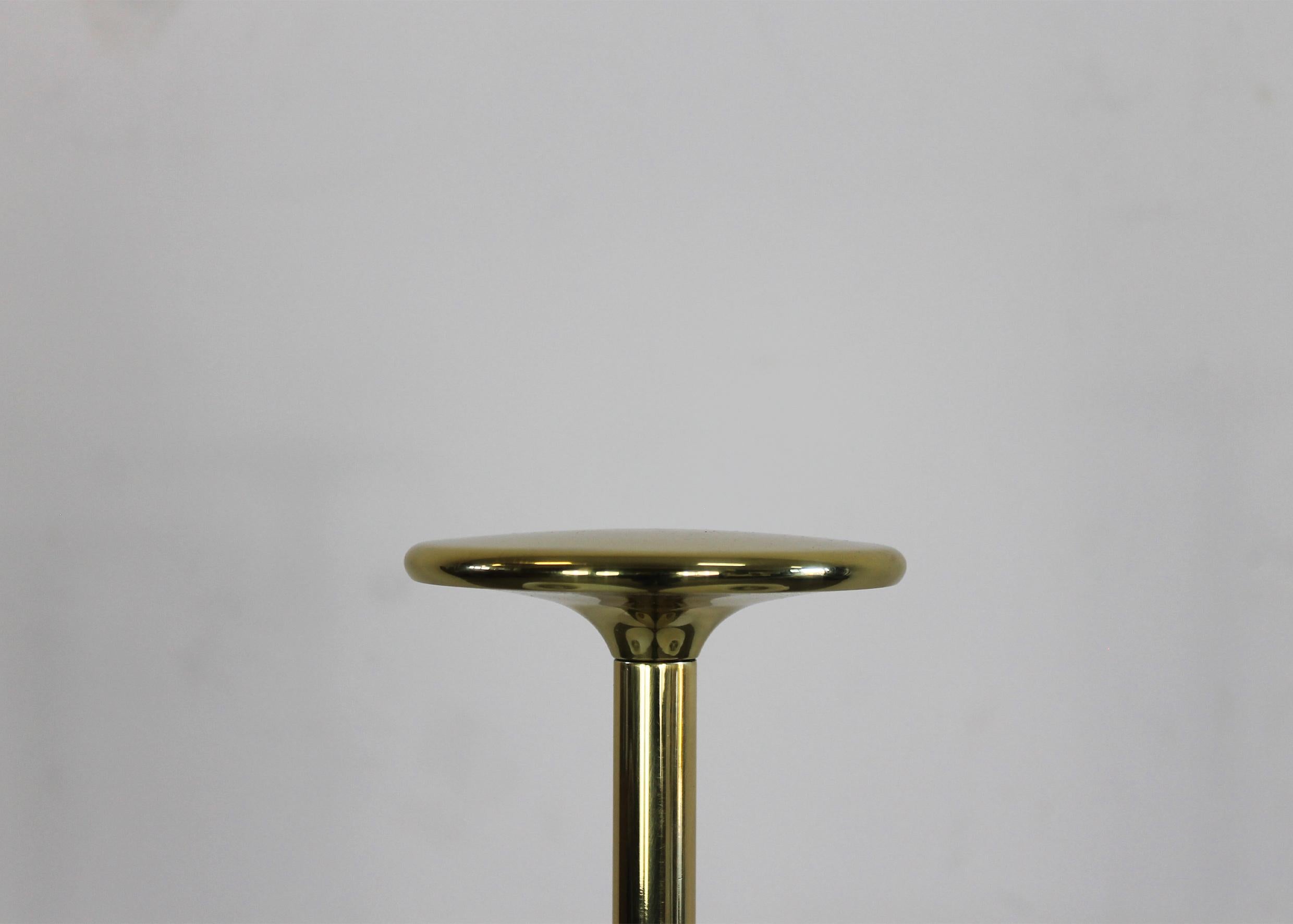 Italian Ignazio Gardella Arenzano Floor Lamp in Brass and Opaline by Azucena 1970s