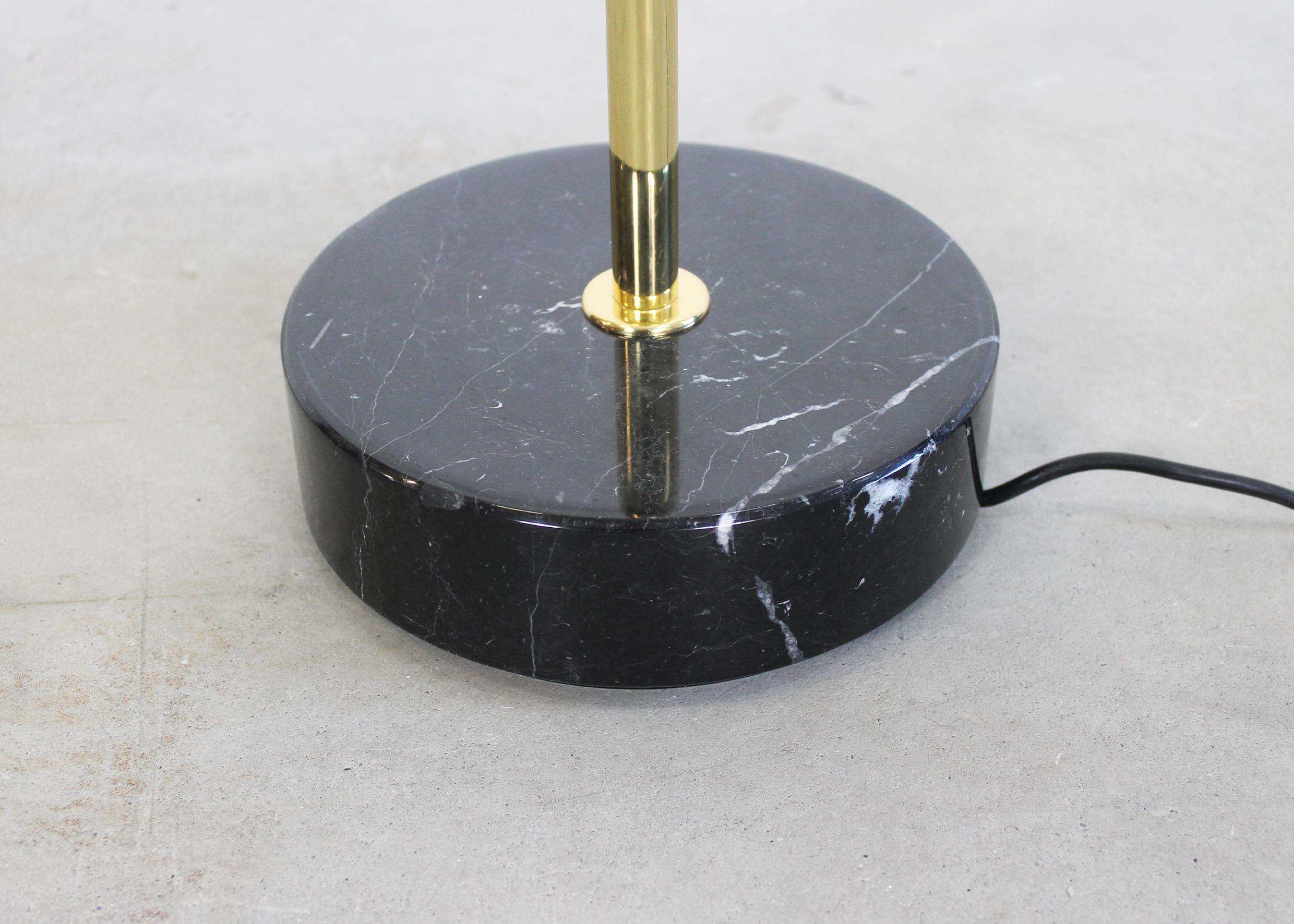 Other Ignazio Gardella Arenzano Floor Lamp in Brass and Opaline Glass by Azucena 1970s For Sale