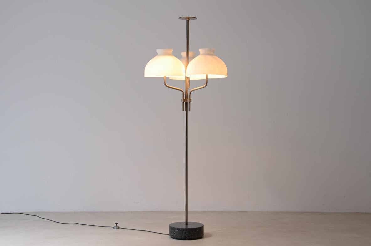 Mid-Century Modern Ignazio Gardella Arenzano model steel floor lamp For Sale