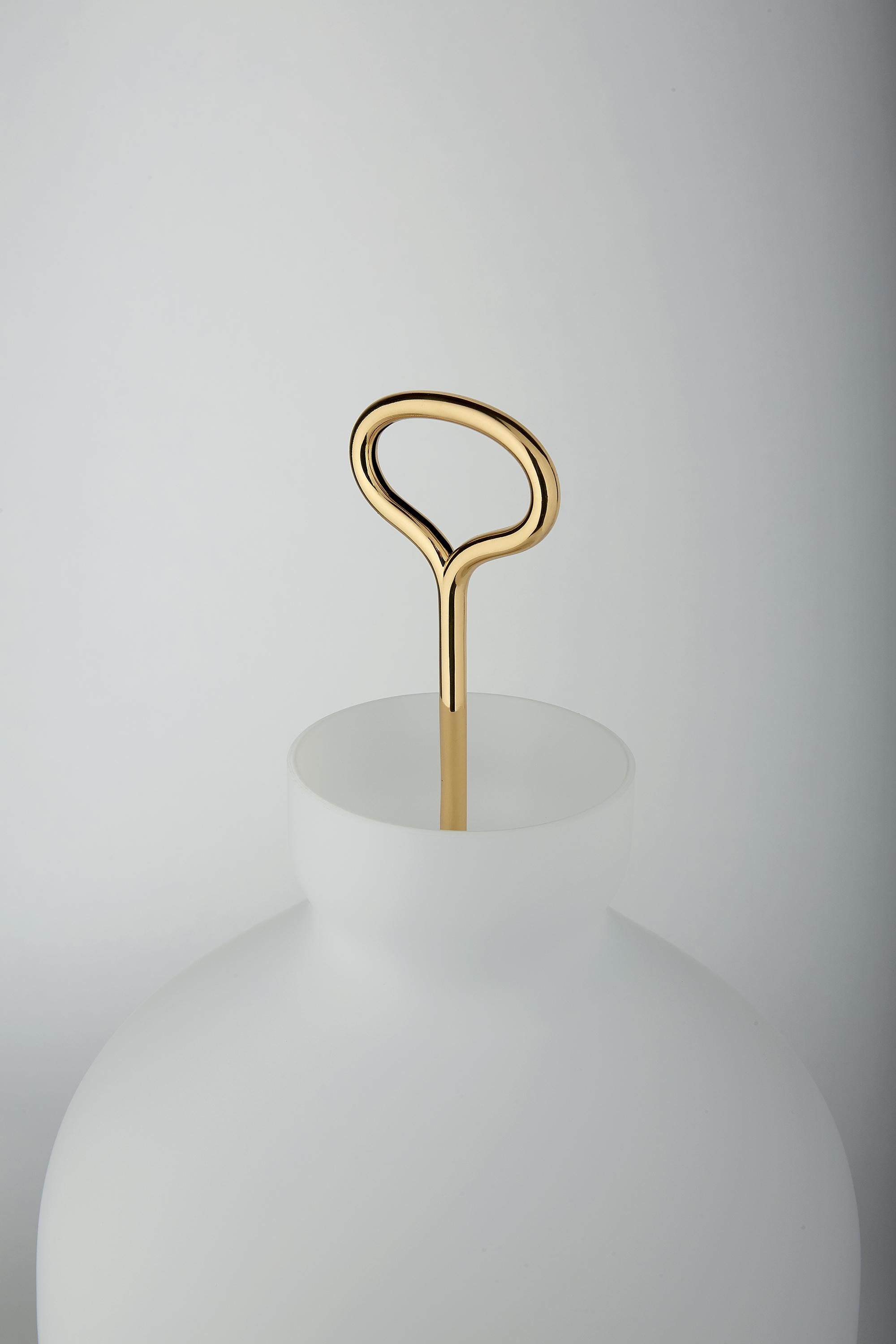 Ignazio Gardella 'Arenzano Terra' Floor Lamp in Brass and Glass.

Ignazio Gardella was one of the leading figures in Italian twentieth-century architecture. A graduate of the Politecnico di Milano, he founded Azucena with Luigi Caccia Dominioni and