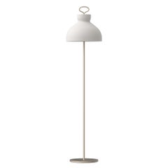 Ignazio Gardella 'Arenzano Terra' Floor Lamp in Satin Nickel and Glass
