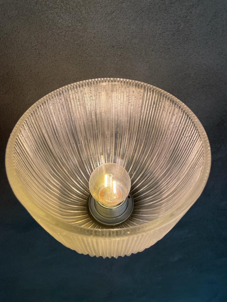 Mid-20th Century Ignazio Gardella Azucena Pair Wall Lamp Mod Lp5 Glass Nickeled Brass Italy, 1954