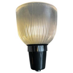 Ignazio Gardella Azucena Pair Wall Lamp Mod Lp5 Glass Nickeled Brass Italy, 1954