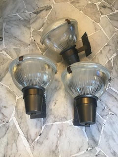 Ignazio Gardella Azucena Sconces Brass Glass Burnished Brass 1960 Italy