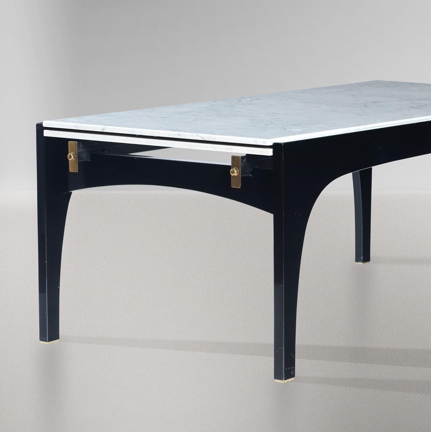 extendable marble dining table