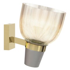 Ignazio Gardella
Coppa Aperta Applique
Wall Lamp in Silver and Brass Ignazio Gardella
Coppa Aperta Applique
Wall Lamp in Silver and Brass