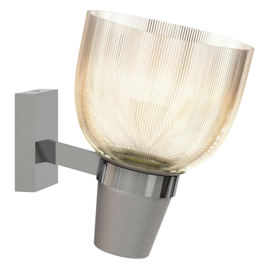 Ignazio Gardella
Coppa Aperta Applique
Wall Lamp in Silver and Chrome