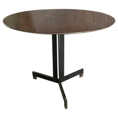 Ignazio Gardella Dining Table Brass Iron Wood, 1950, Italy