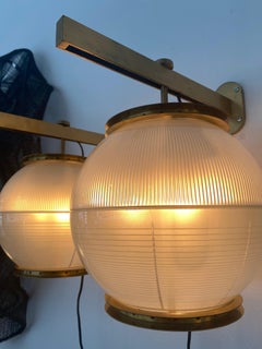 Ignazio Gardella Doppio Vetro Sconces LP 7 Pair for Azucena 1955