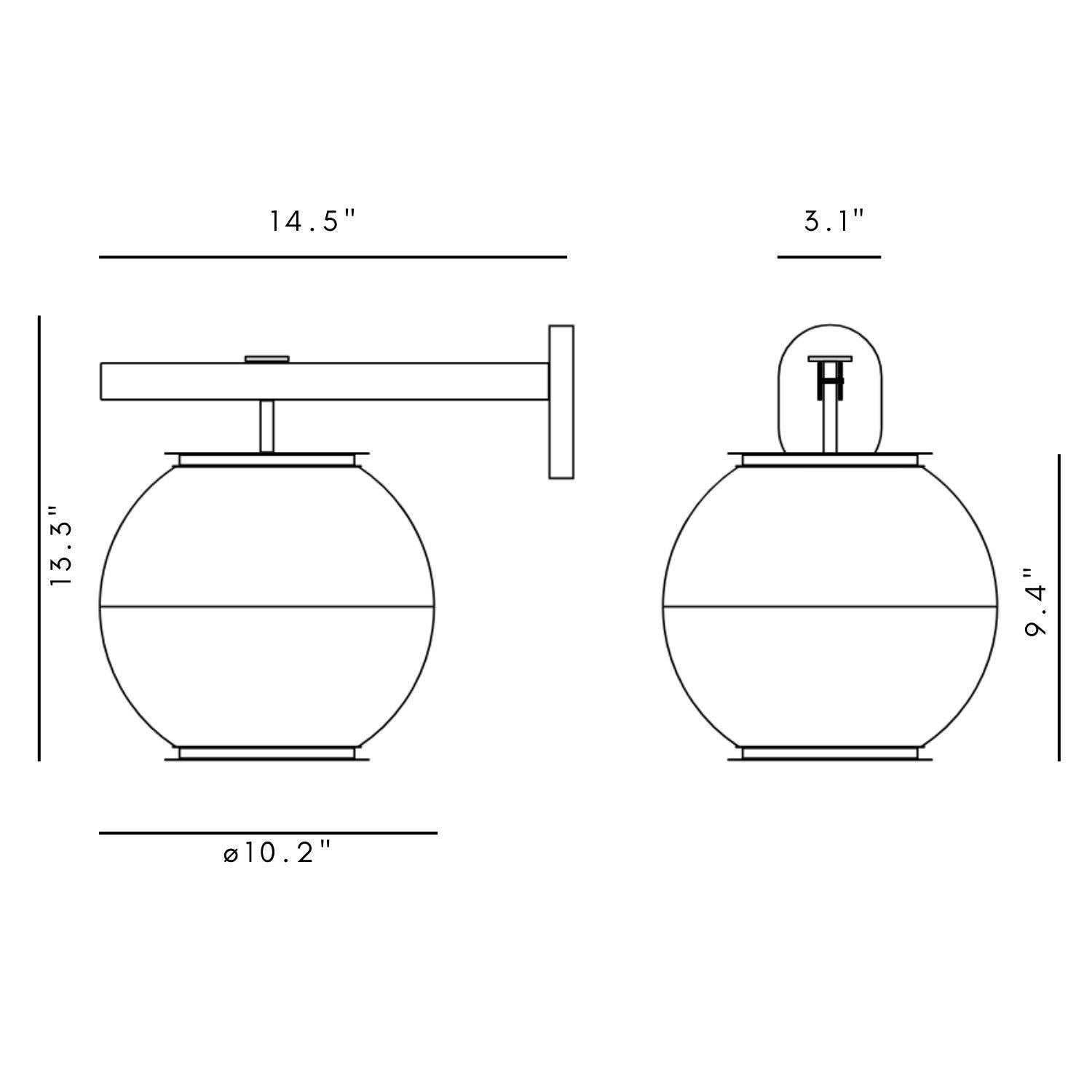 Ignazio Gardella 'Doppio Vetro' Wall Lamp in Brass and Glass for Tato Italia For Sale 2