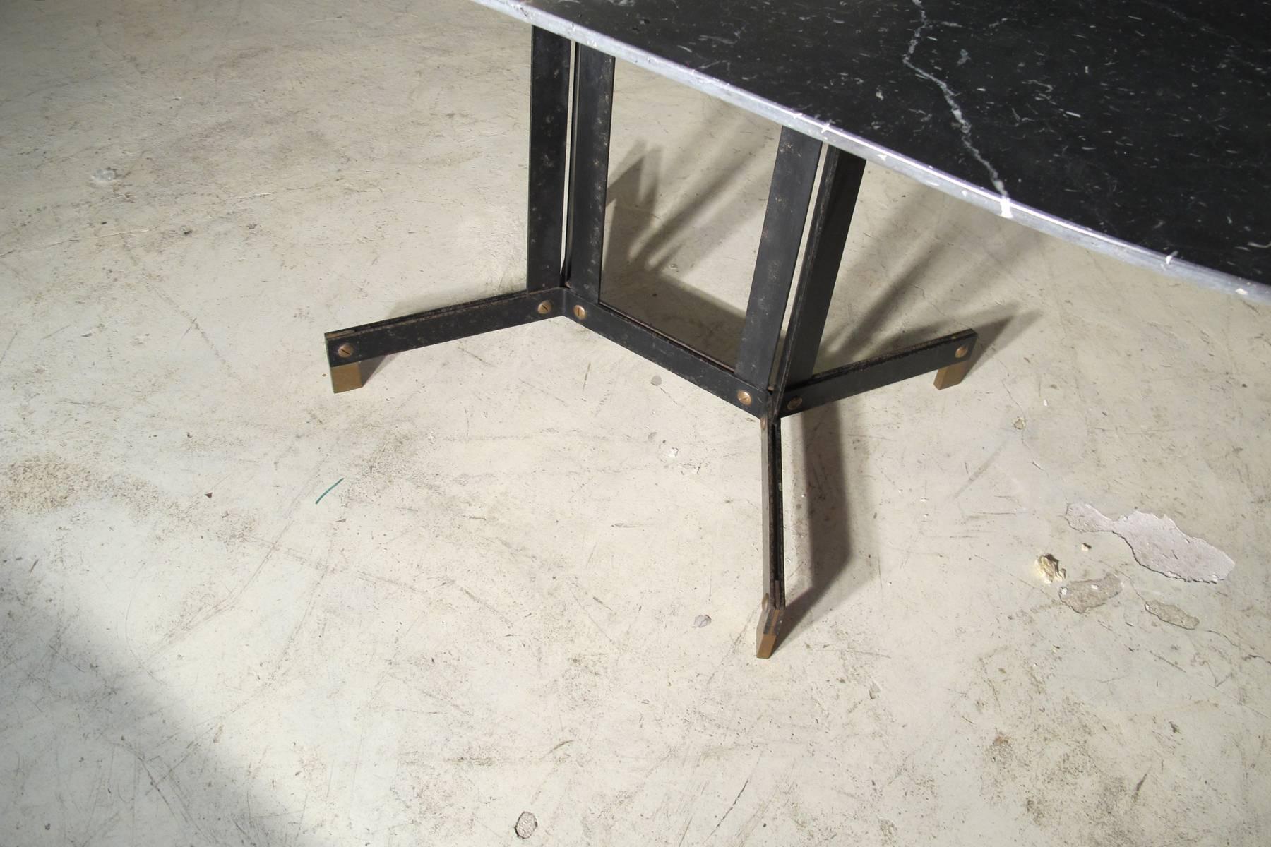 Ignazio Gardella for Azucena, Dining Table in Black Marquinia Marble, 1950 6