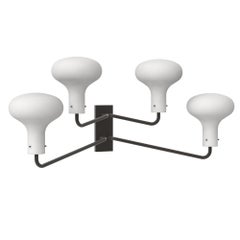 Ignazio Gardella 'Galleria' 4-Arm Wall Lamp in Satin Bronze for Tato Italia