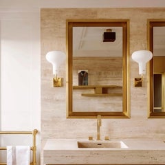 Ignazio Gardella für Tato Italia: Wandleuchte „Galleria“ aus Messing und Glas