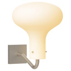 Ignazio Gardella 
Galleria
 Wandleuchte aus satiniertem Nickel und Glas für Tato Italia