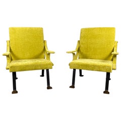 Ignazio Gardella Mid-Century Modern Model "Digamma" Italian Pair of Armchairs