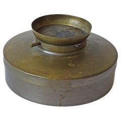 Ignazio Gardella Nickel on Brass Ashtray for Azucena, Italy 1950s